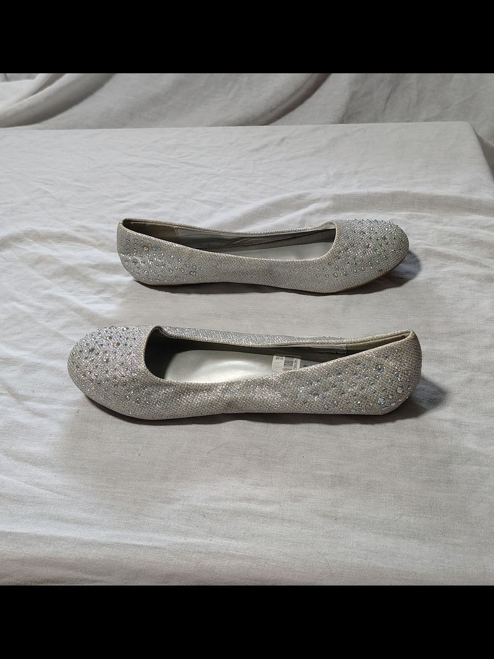 Ladies Size 11 Fairy Princess Crystal Embellished Ballet Flats